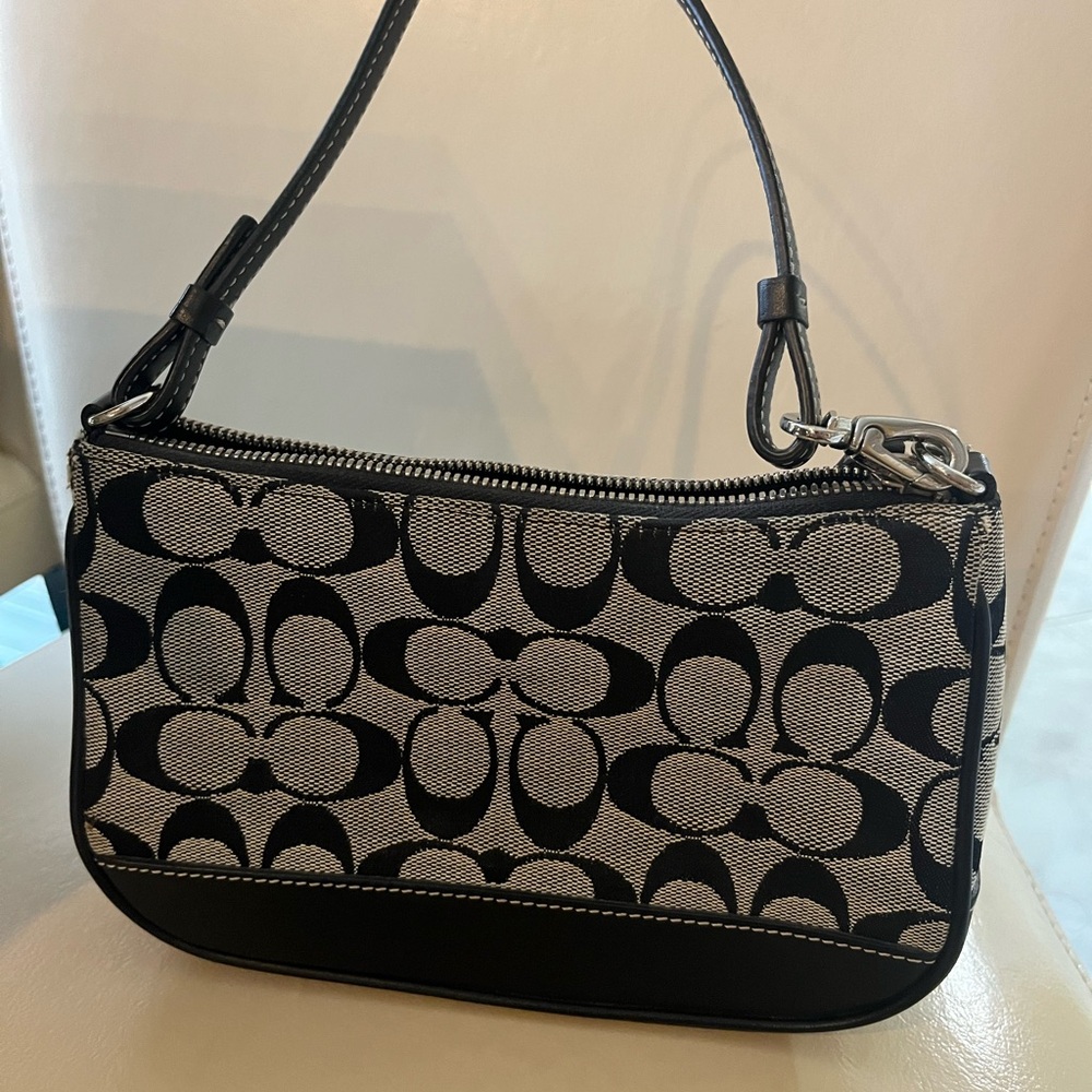 Coach Demi Purse Classic Vintage Black Leather